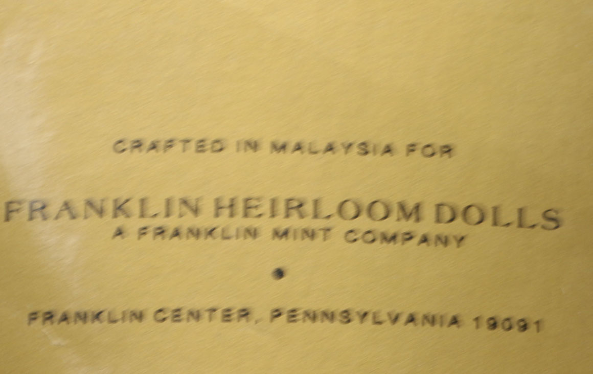 Franklin Heirloom Coca Cola Dolls