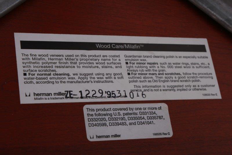 Herman Miller Teardrop Table on Casters