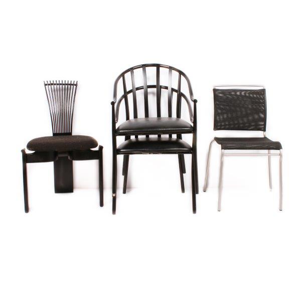 Four Black Chairs