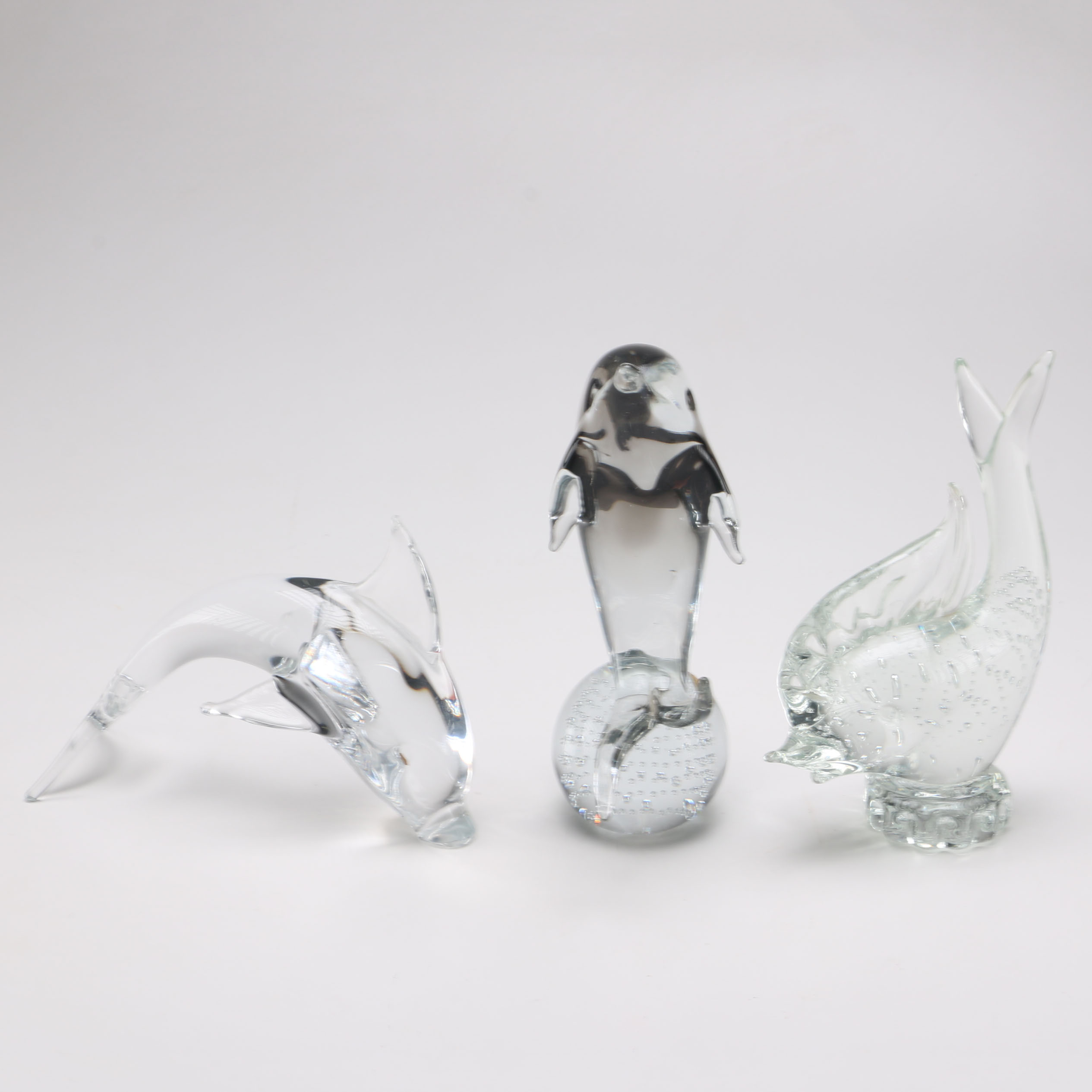 Collection of Arte Murano, Icet, and V. Nason & Company Italian Glass Sealife Paperweights