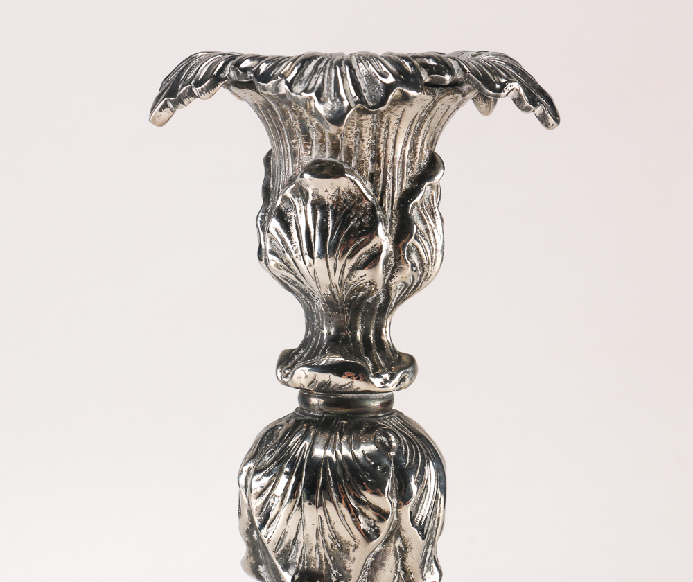 Silver Tone Candlesticks