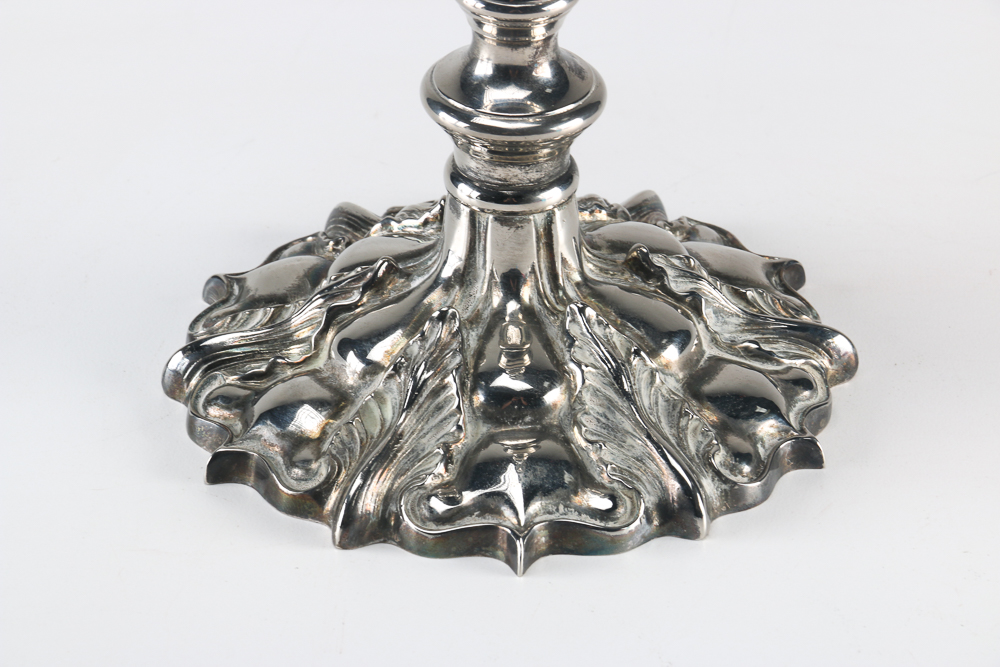 Silver Tone Candlesticks