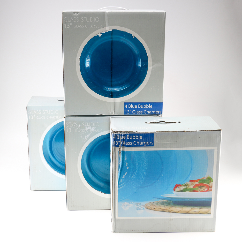 Blue Glass Dishes