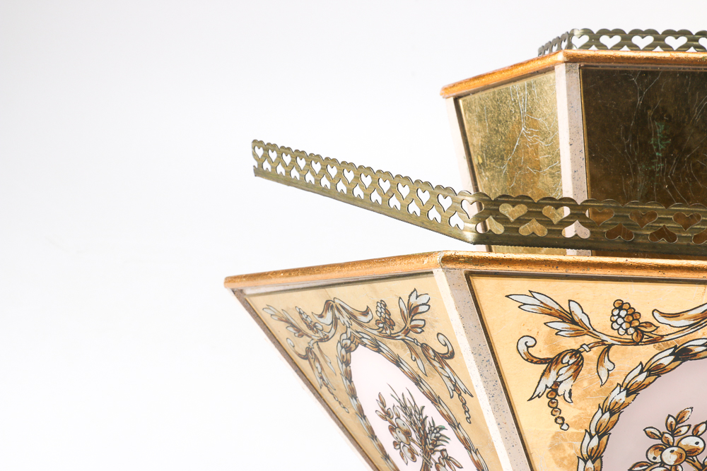 Gold Tone Wall Planter Sconces