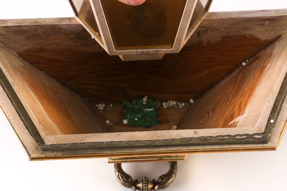 Gold Tone Wall Planter Sconces