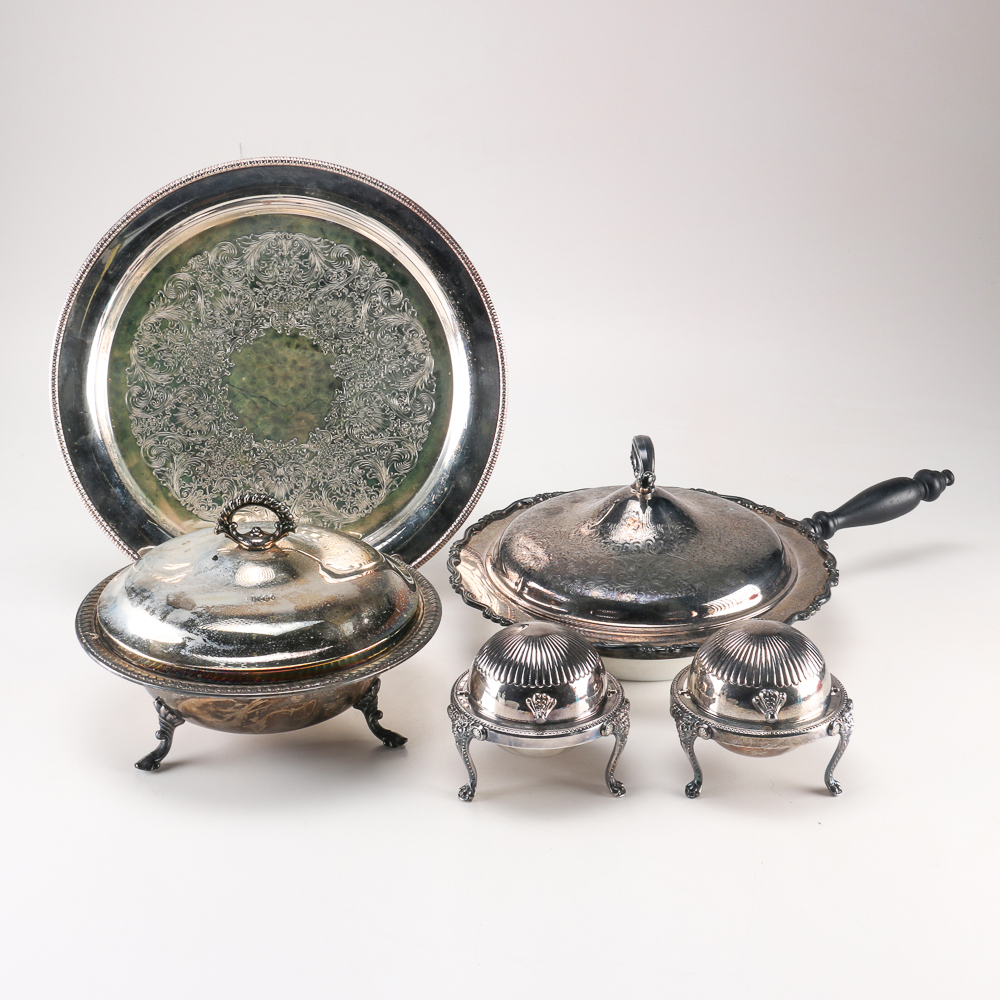 Assortment of Rogers Silver Items