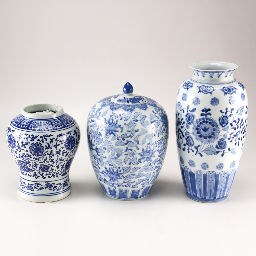 Collection of Chinese Blue and White Vases