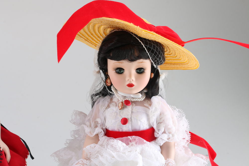 Danbury Mint Coca-Cola Madame Alexander All Porcelain Dolls