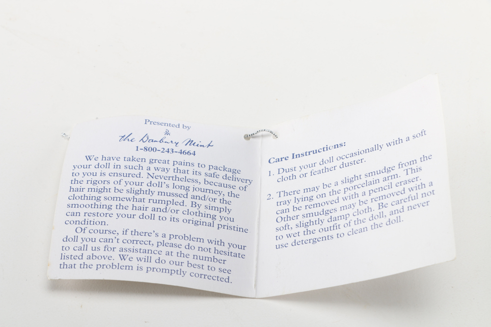 Danbury Mint Coca-Cola Madame Alexander All Porcelain Dolls