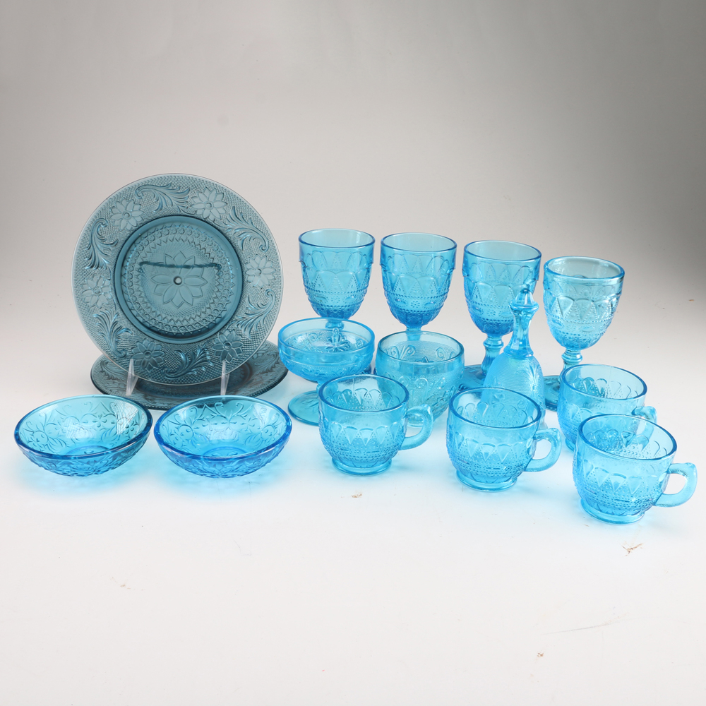 Blue Glassware