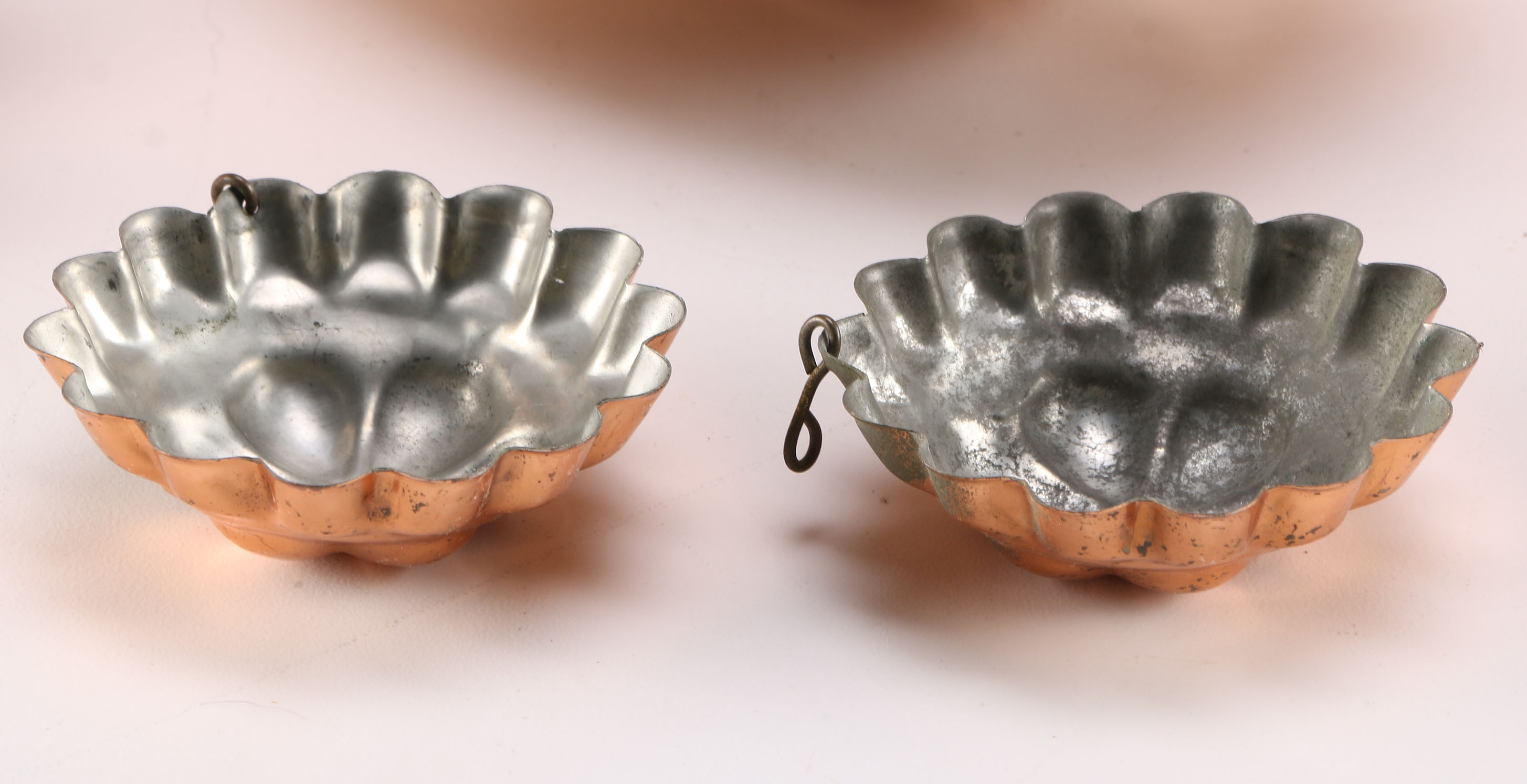 Collection of Copper Plated Pans