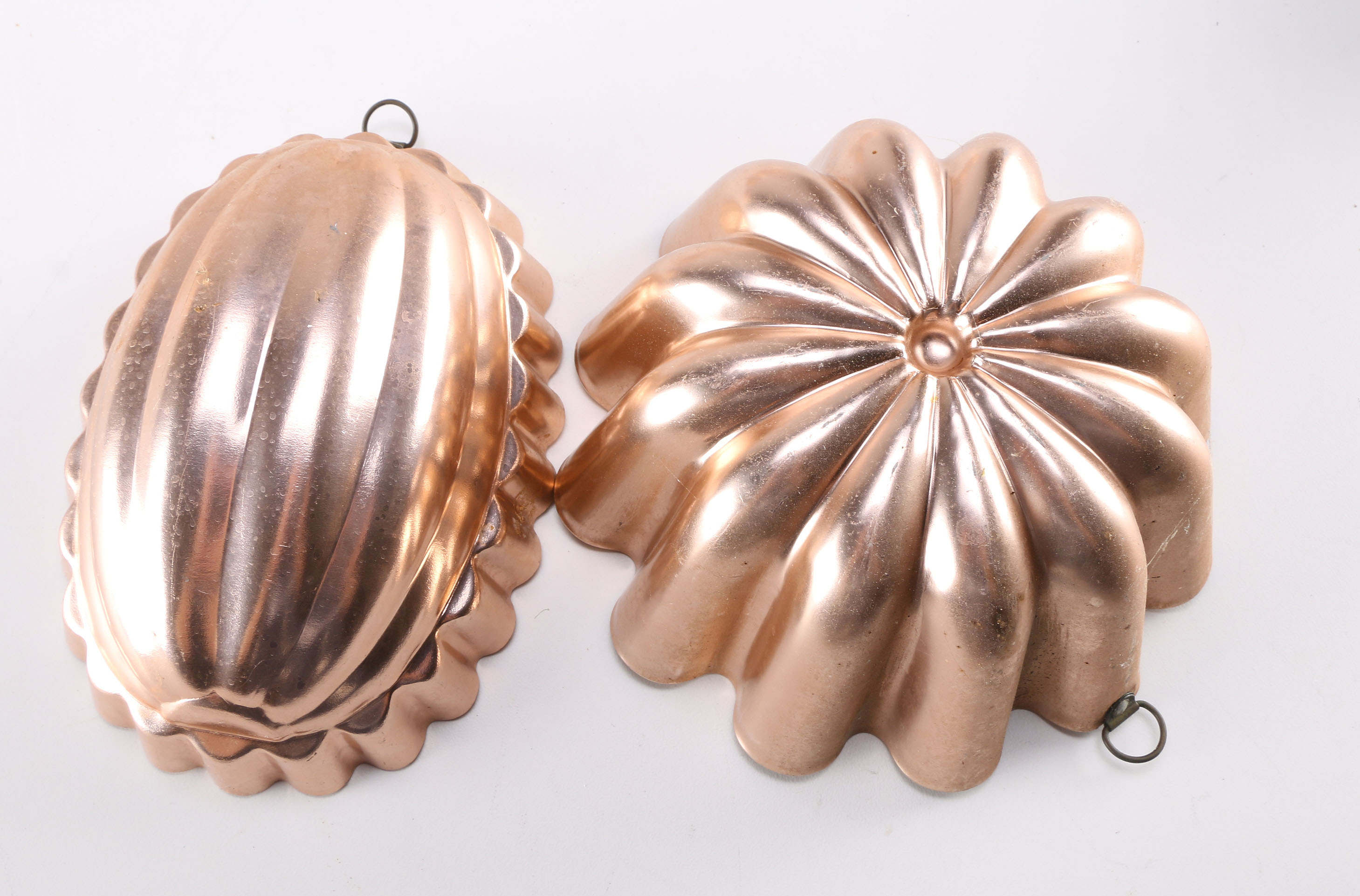 Collection of Copper Plated Pans