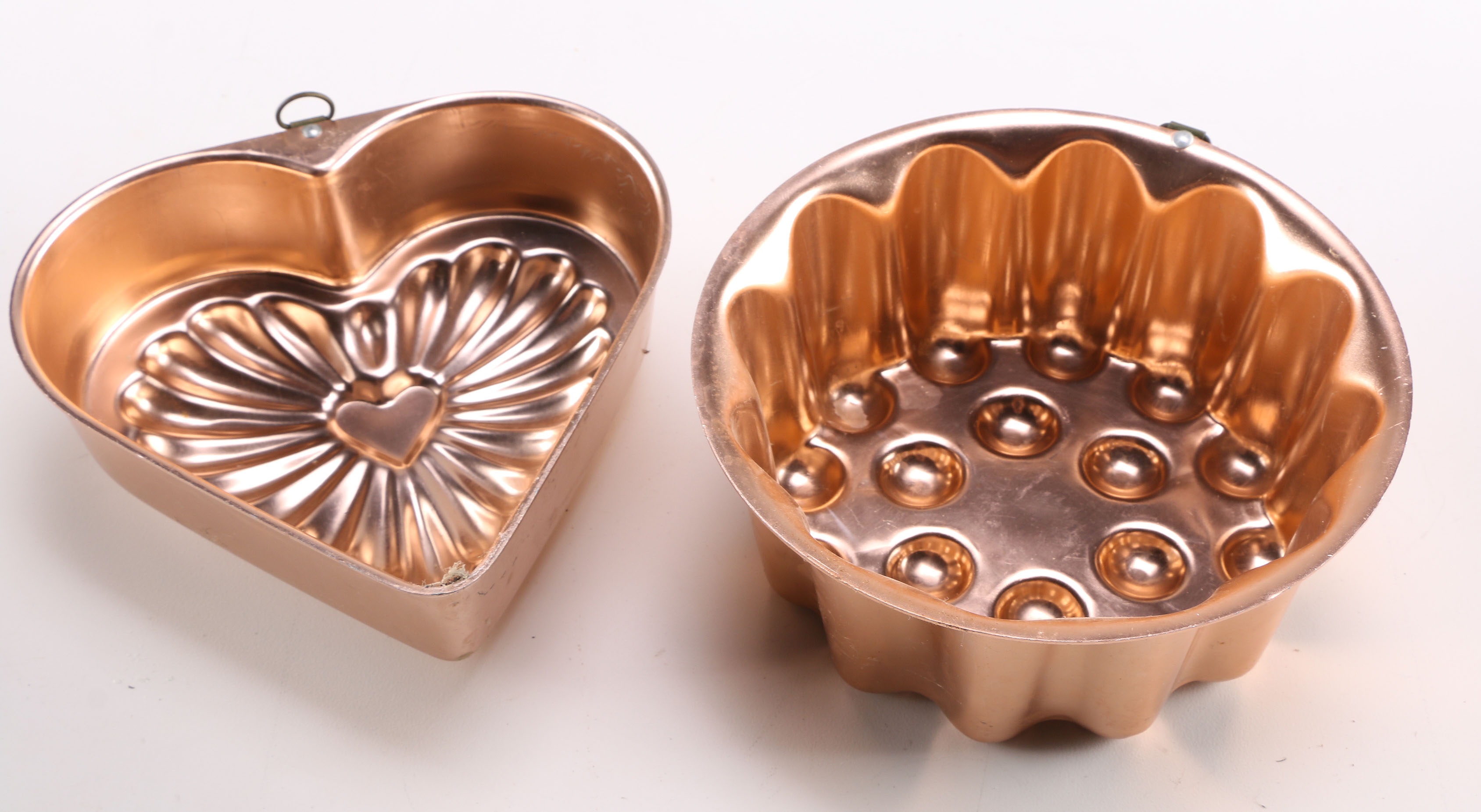 Collection of Copper Plated Pans