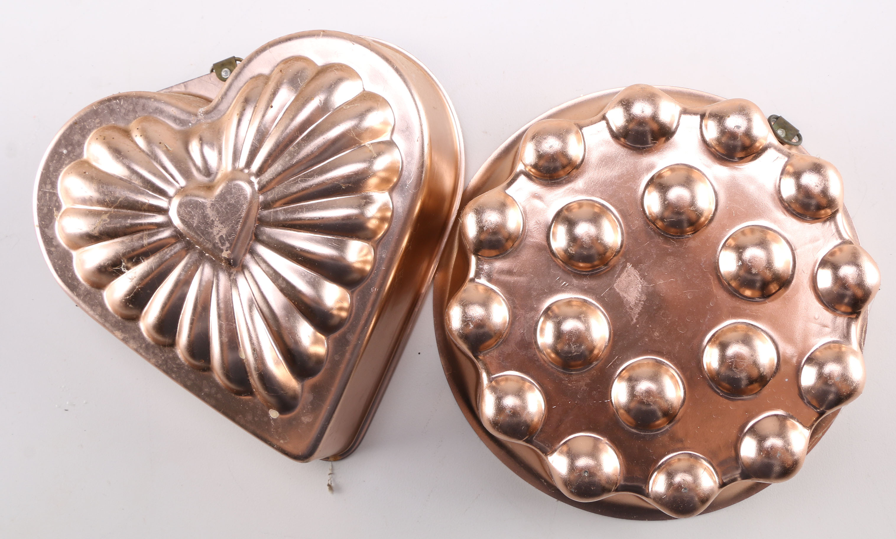 Collection of Copper Plated Pans