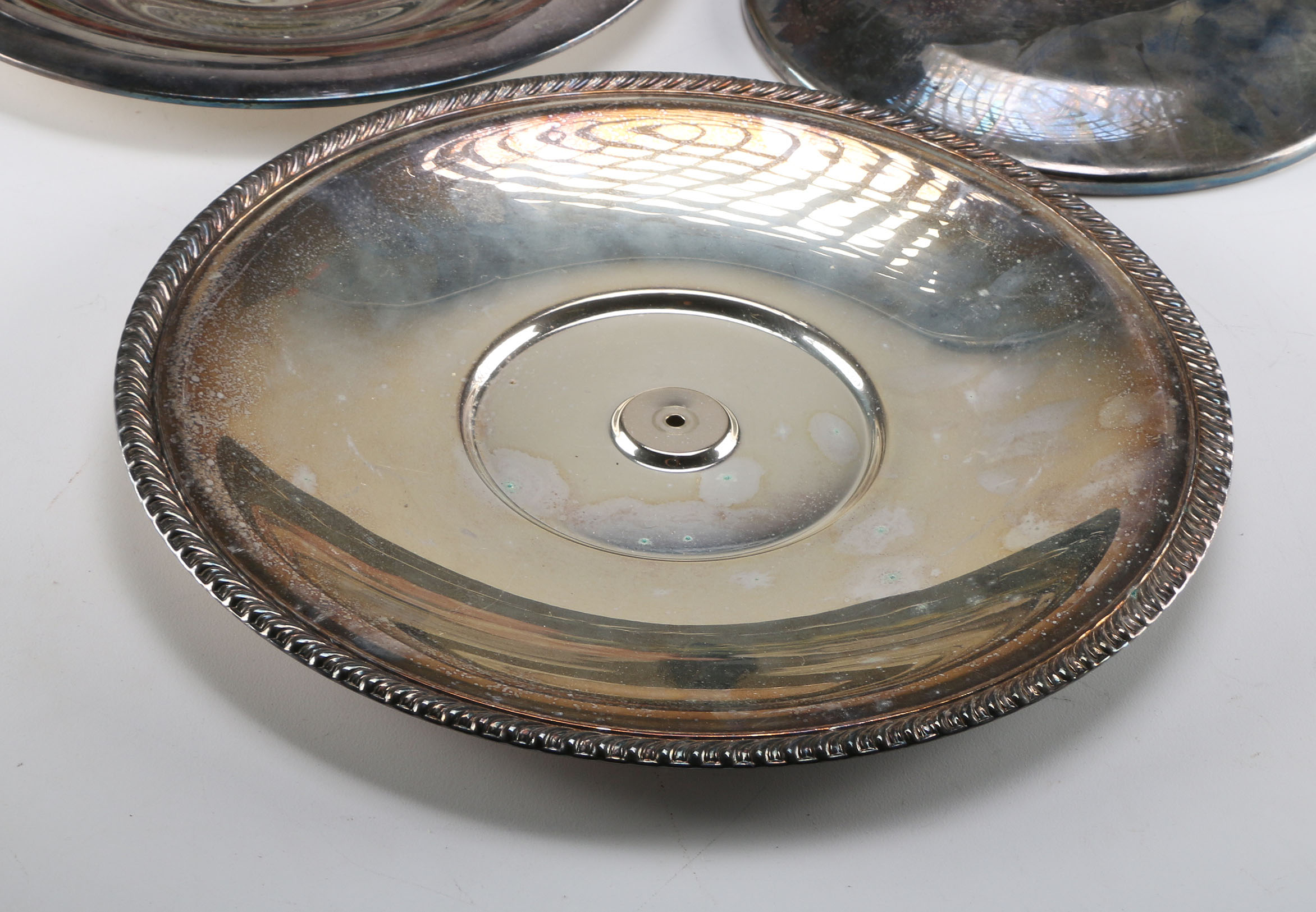 Silver Plate Food Warmers with Glass Lining