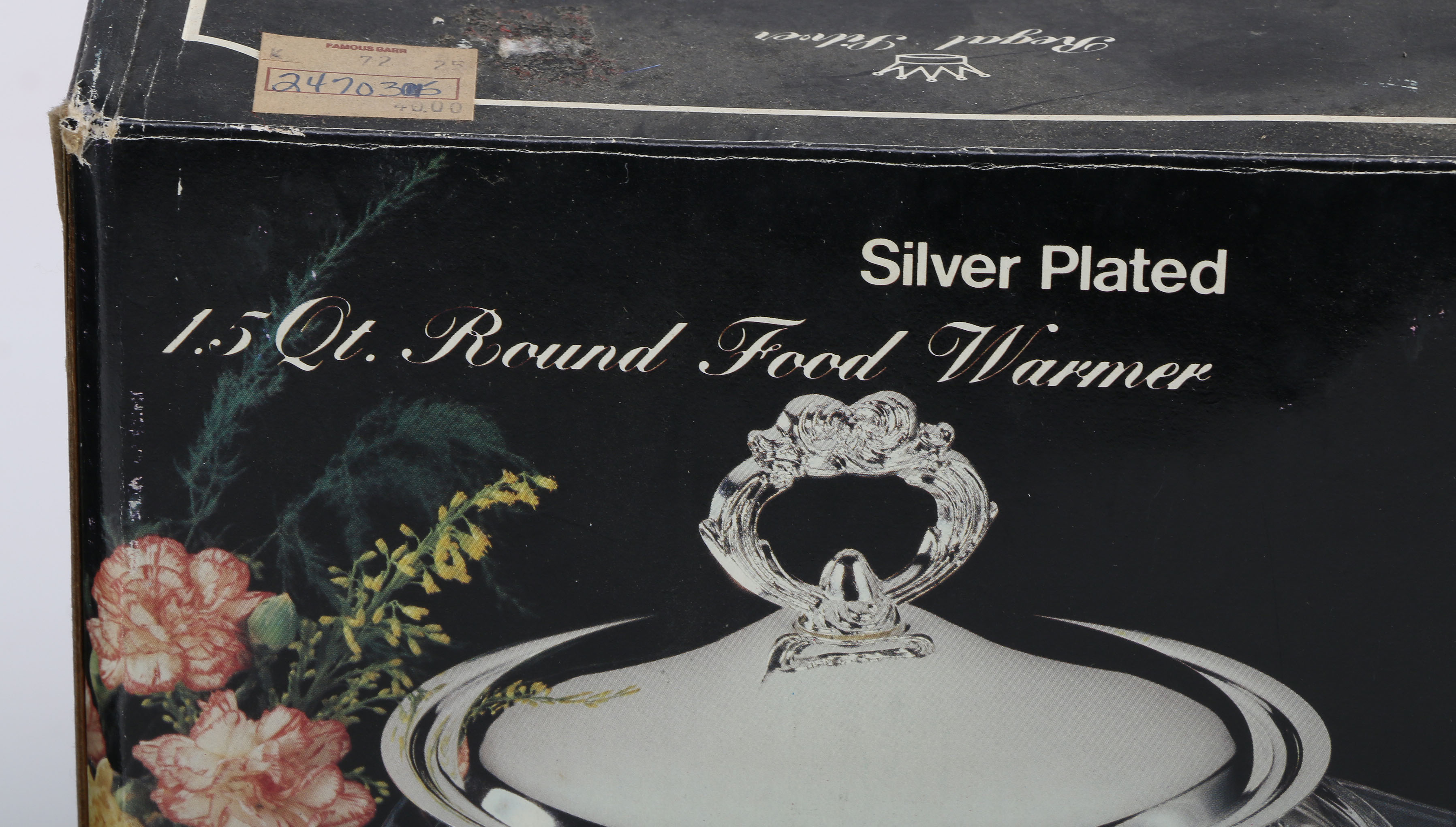 Silver Plate Food Warmers with Glass Lining