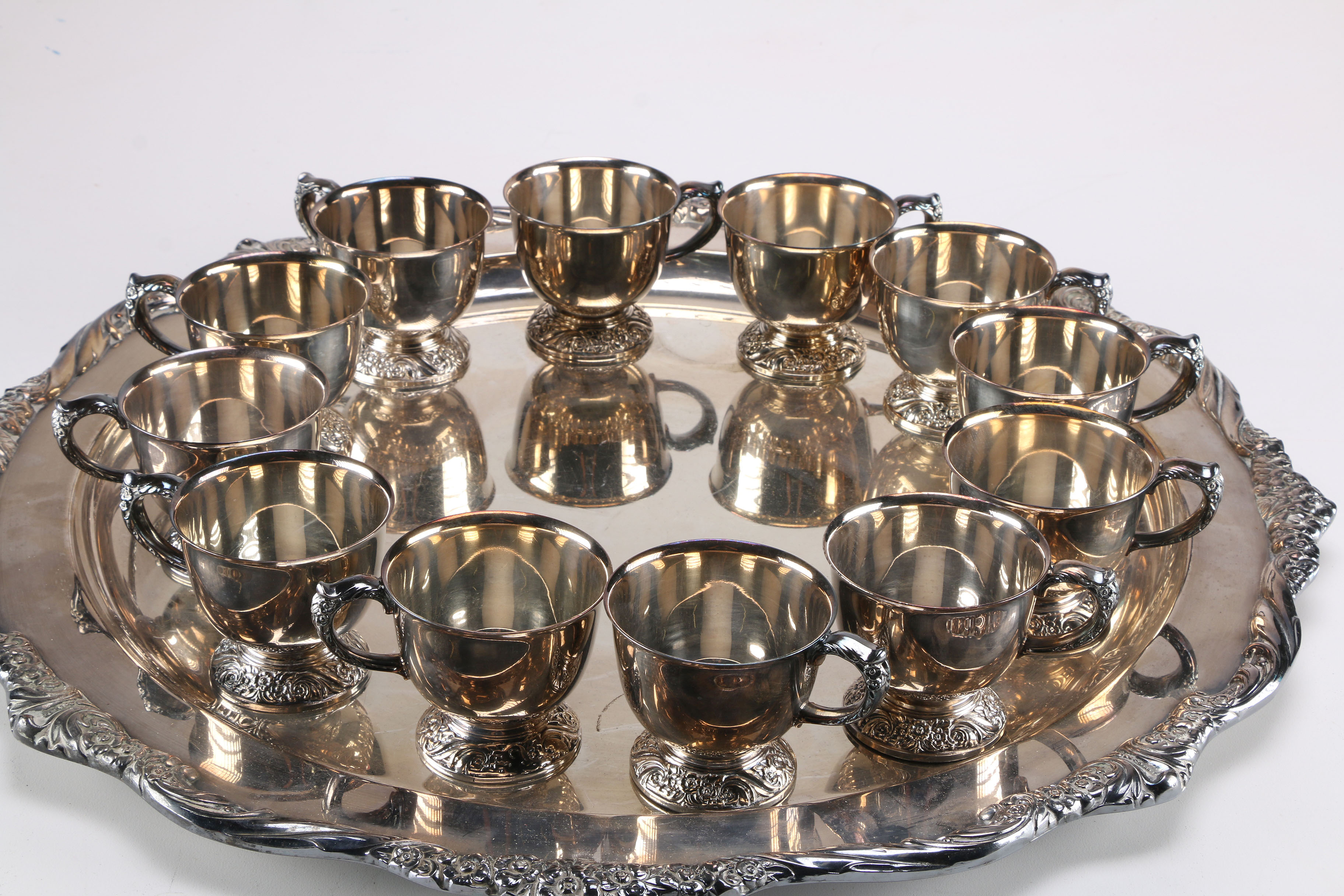 International Webster-Wilcox Silver Plate Punch Set