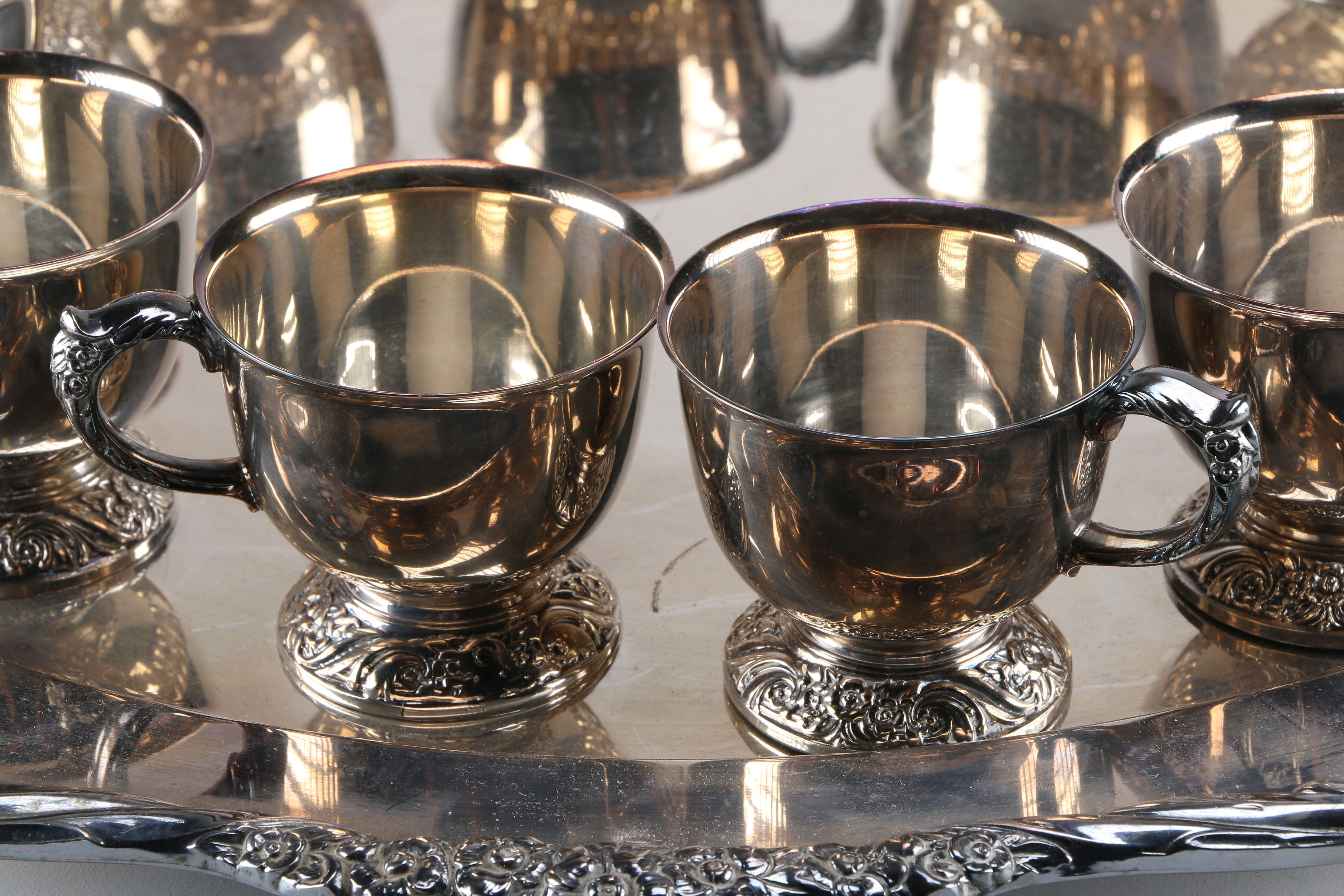 International Webster-Wilcox Silver Plate Punch Set