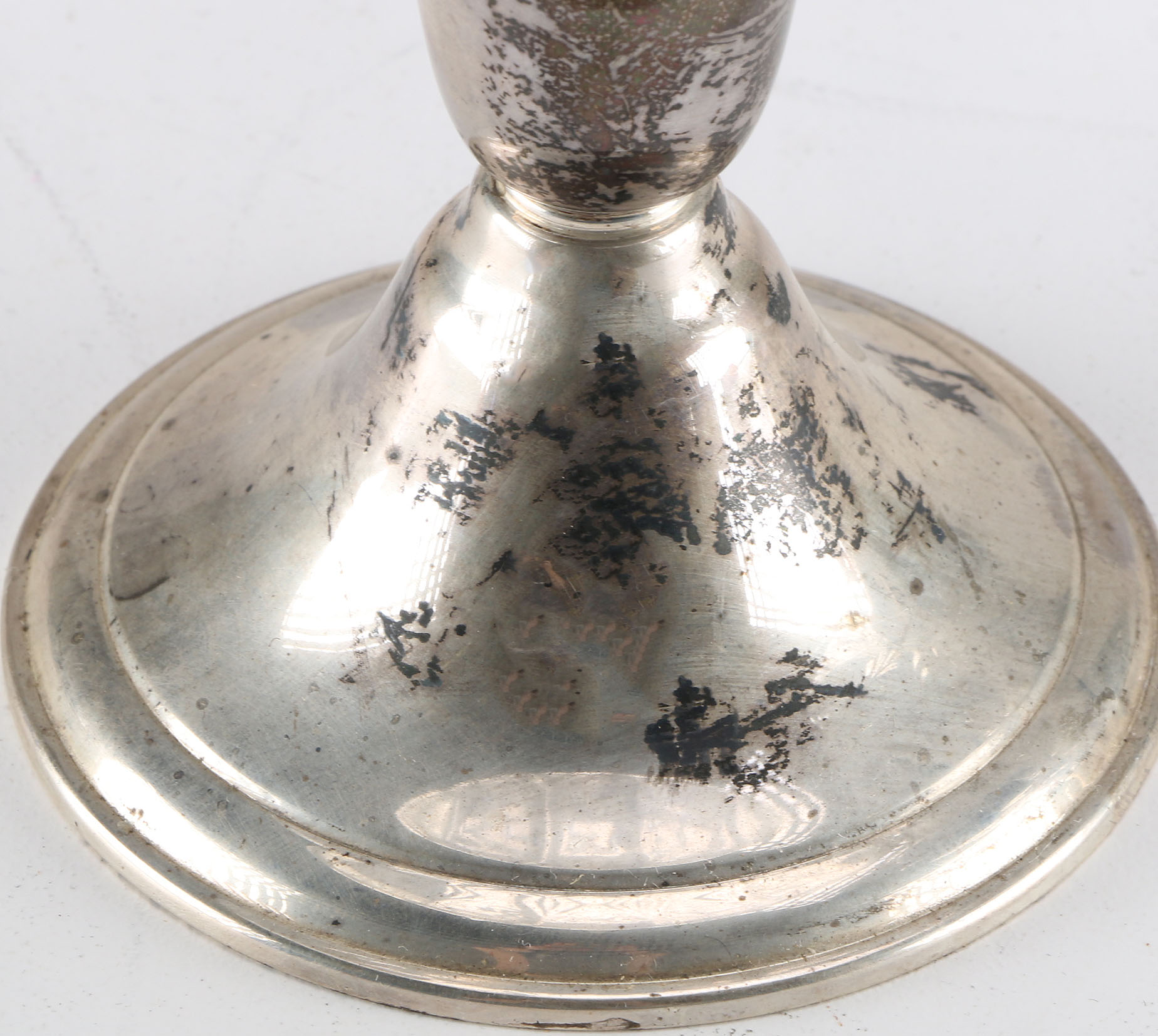 Circa 1950 Sterling Silver and Glass Compotes