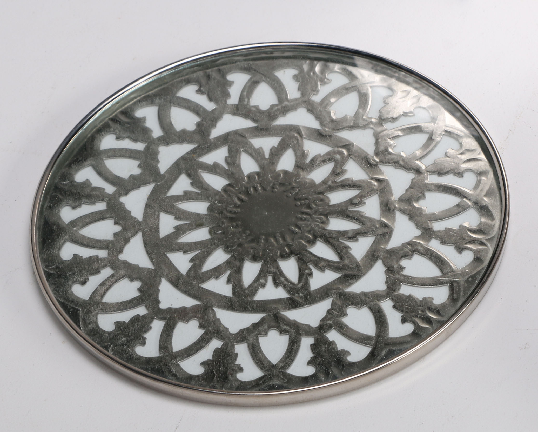 Silver Plated Tray Set