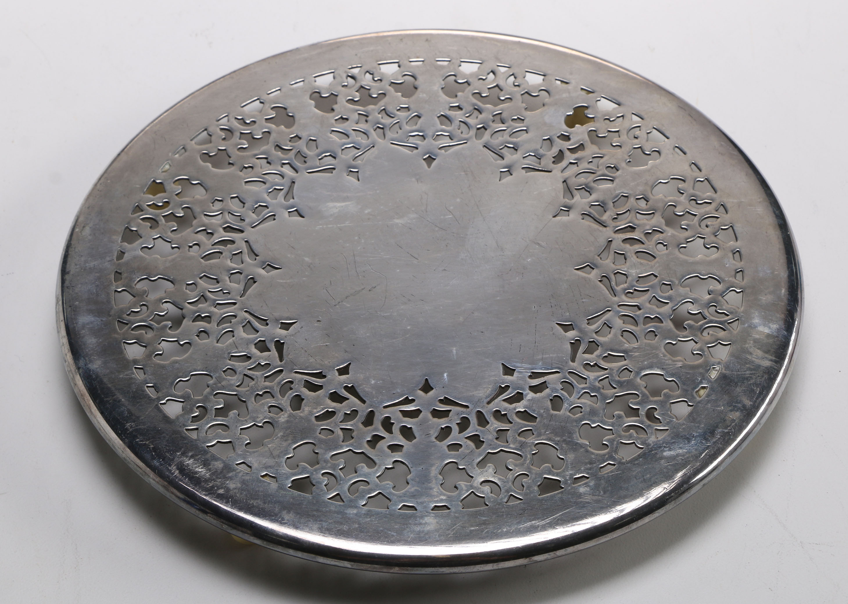 Silver Plated Tray Set