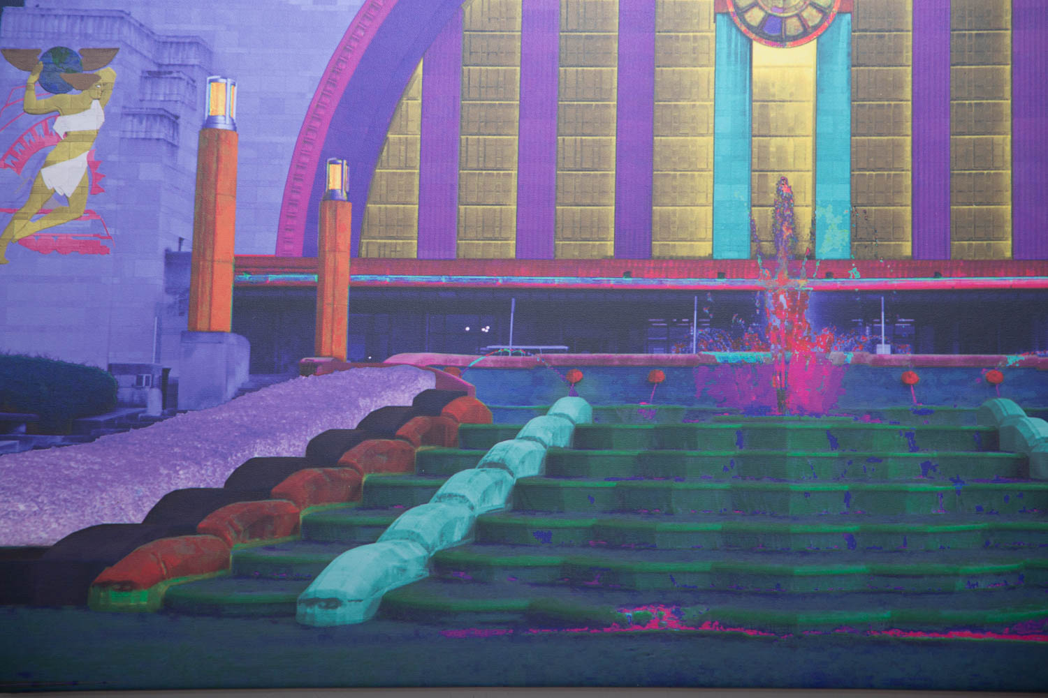 Andrew VanSickle "Midnight of Union Terminal 1933" Signed Industrial Ink Jet on Canvas