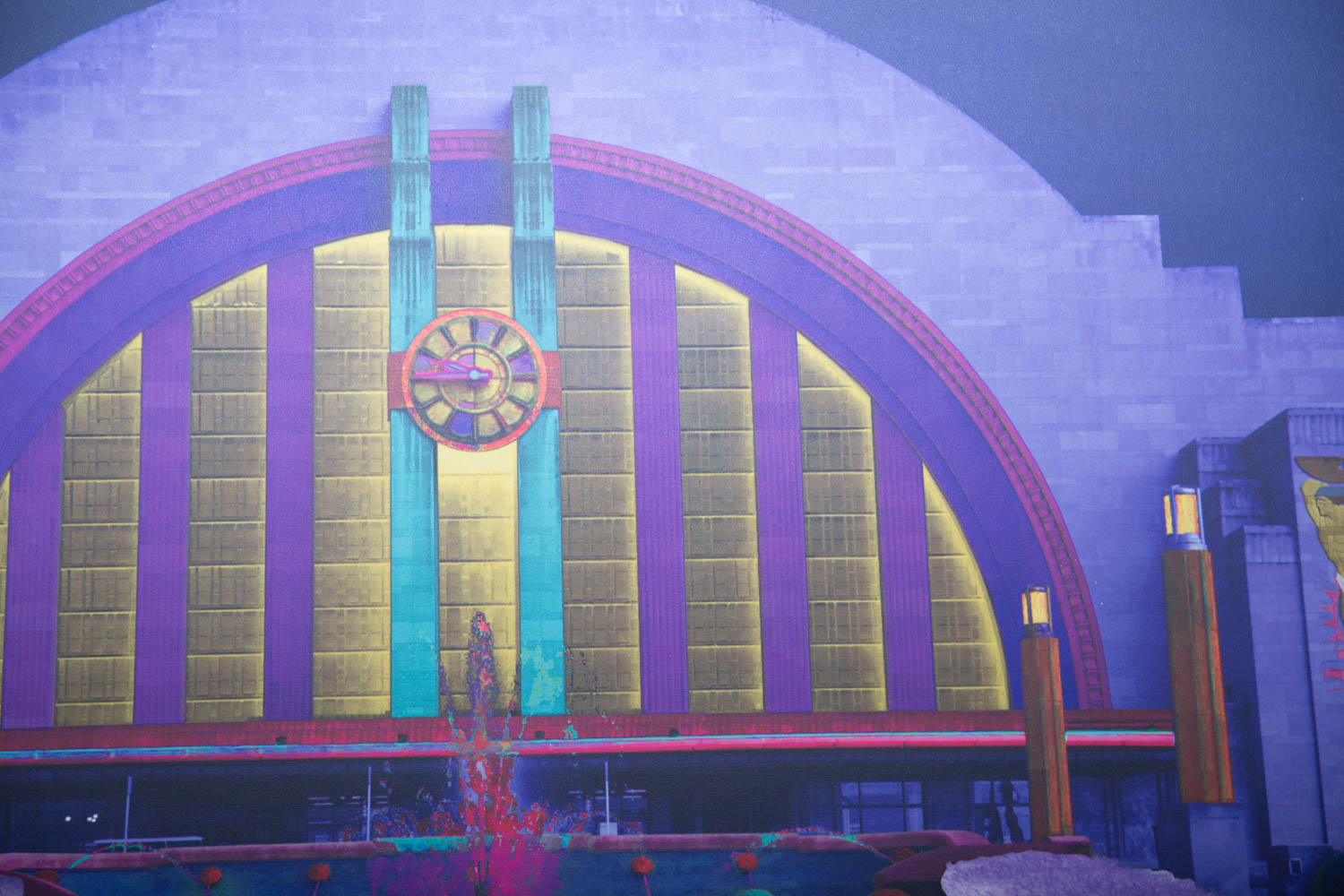 Andrew VanSickle "Midnight of Union Terminal 1933" Signed Industrial Ink Jet on Canvas