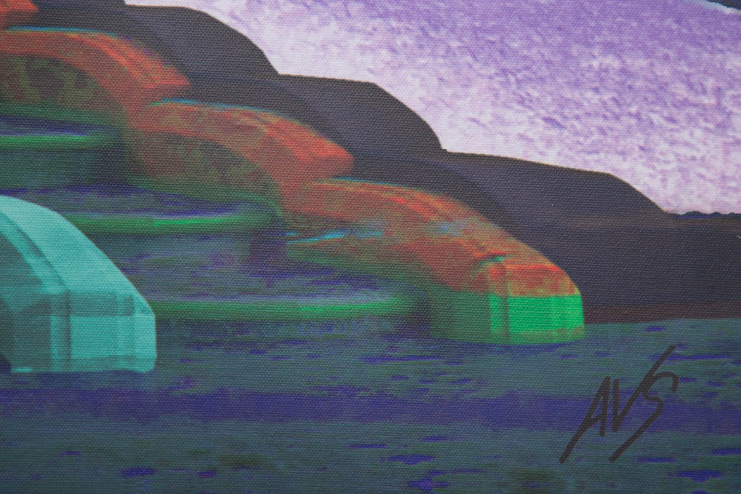 Andrew VanSickle "Midnight of Union Terminal 1933" Signed Industrial Ink Jet on Canvas