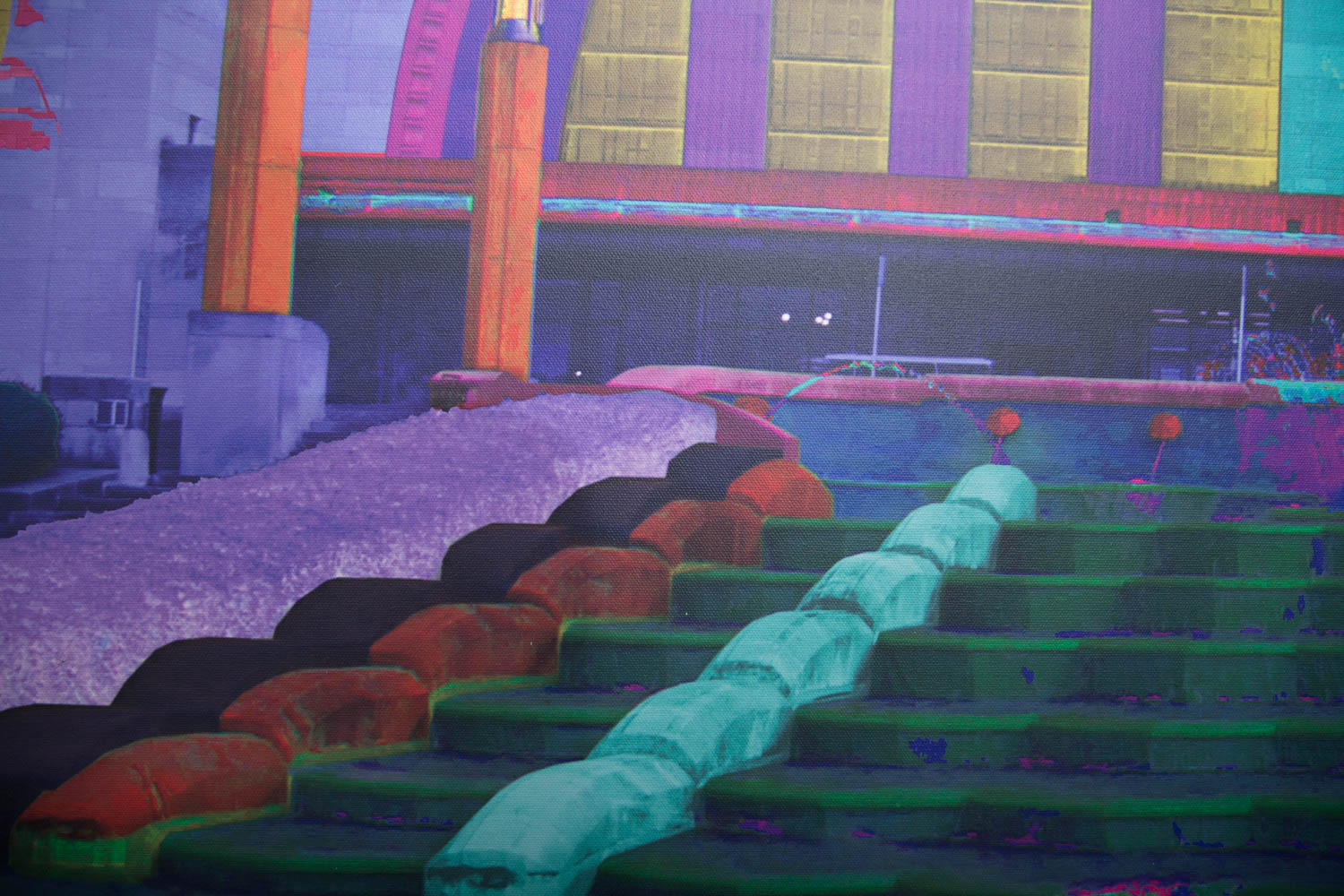 Andrew VanSickle "Midnight of Union Terminal 1933" Signed Industrial Ink Jet on Canvas