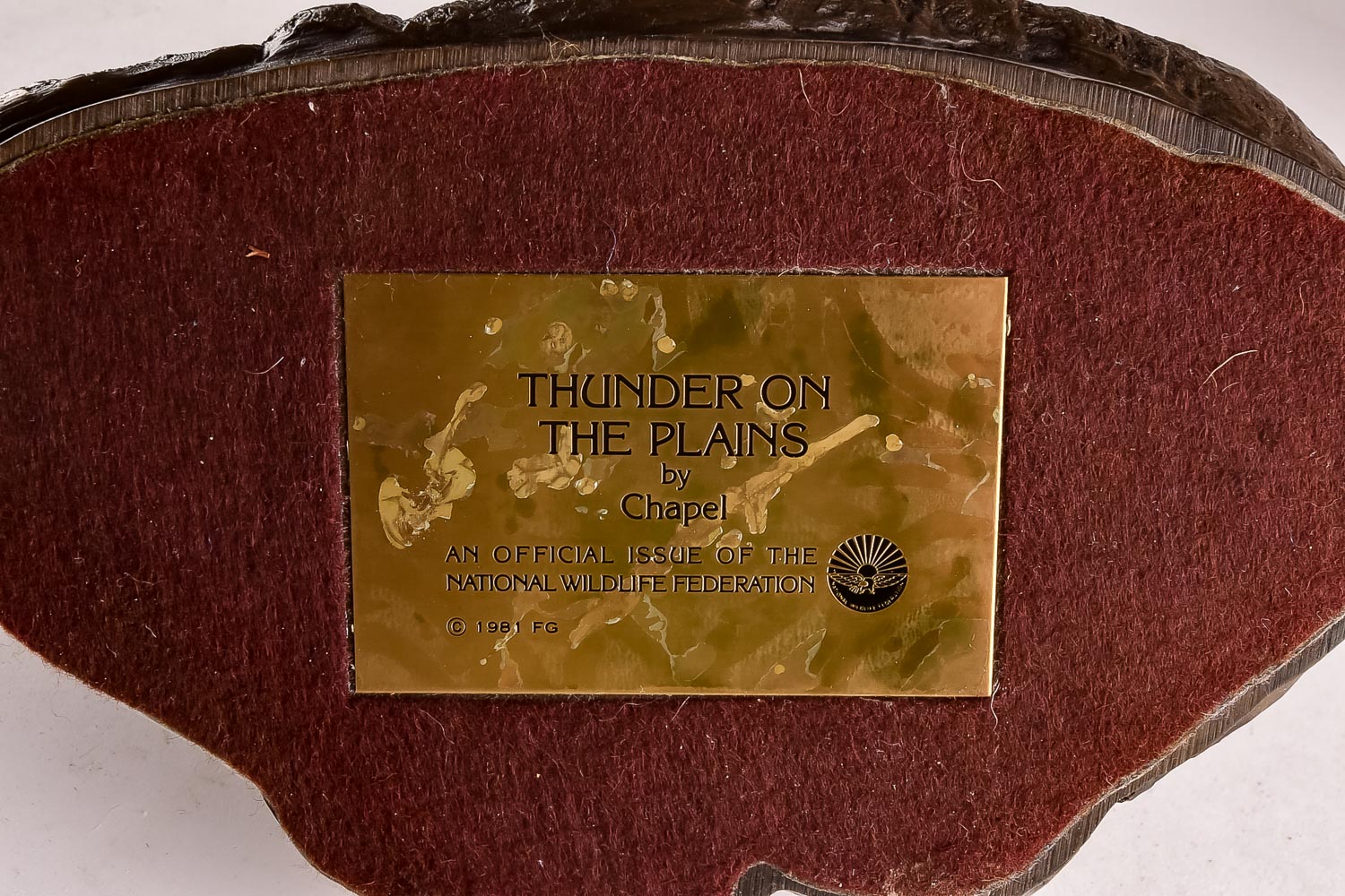 1981 "Thunder on the Plains" Cast Bronze Sculpture by Ron Chapel