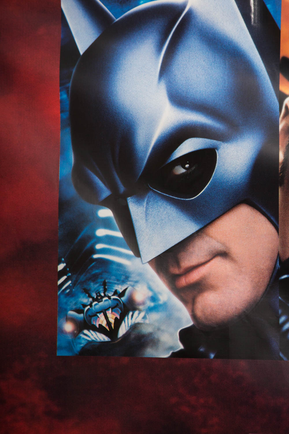 1997 Batman and Robin Vinyl Movie Theater Banner