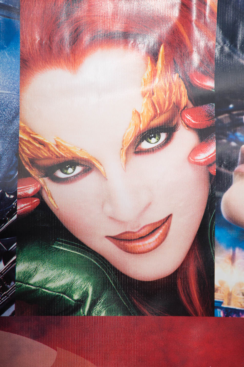 1997 Batman and Robin Vinyl Movie Theater Banner