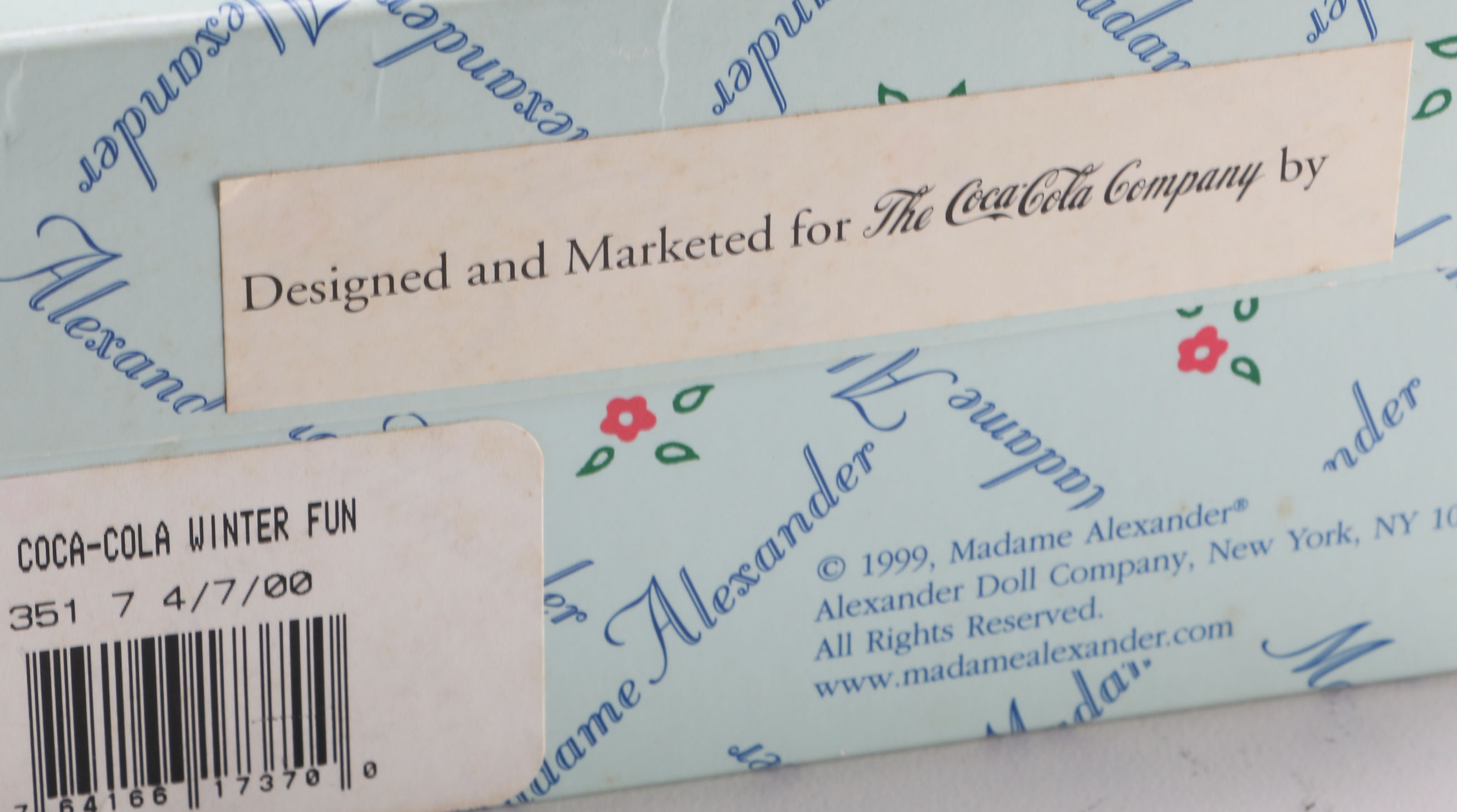 Coca-Cola Madame Alexander All Porcelain Dolls