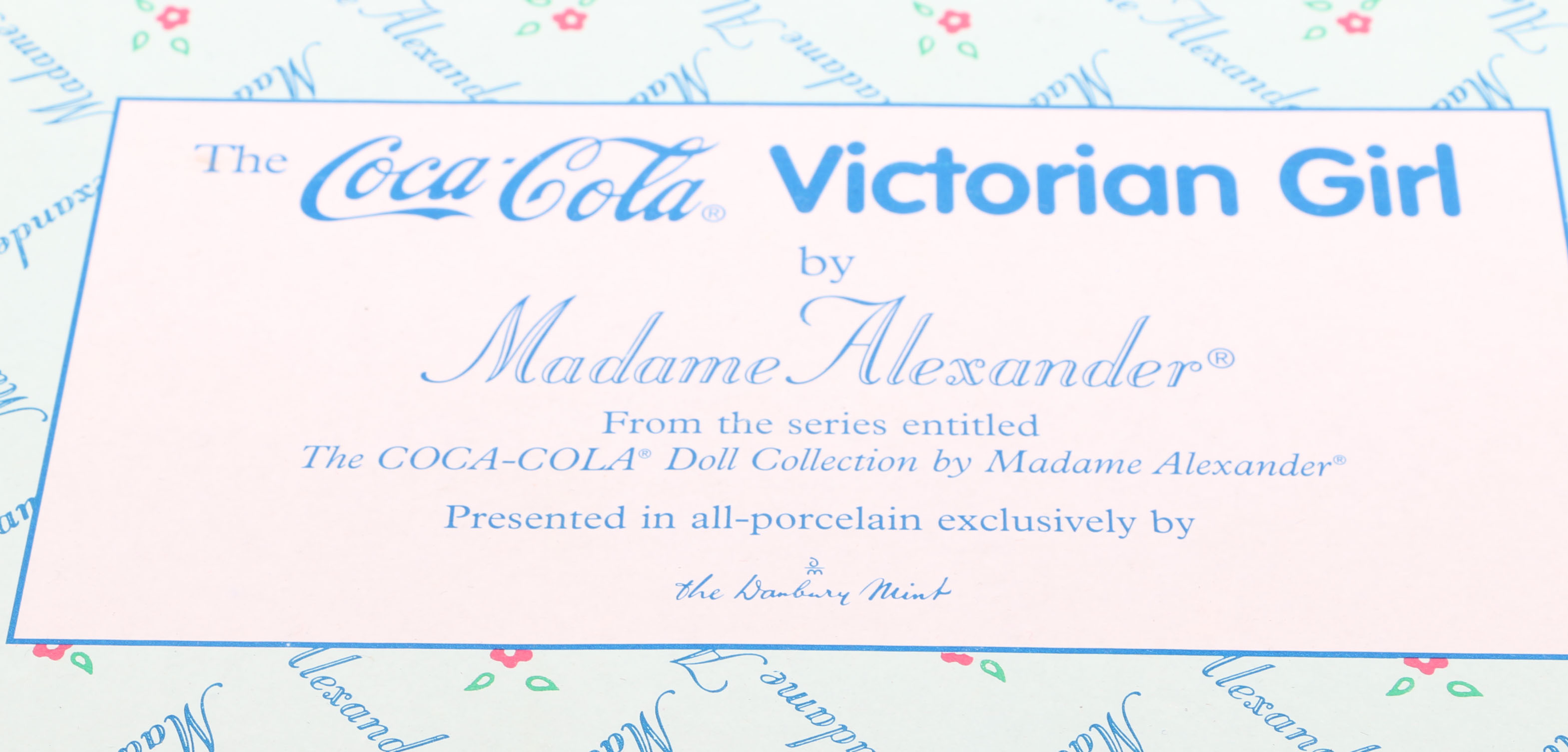 Coca-Cola Madame Alexander All Porcelain Dolls