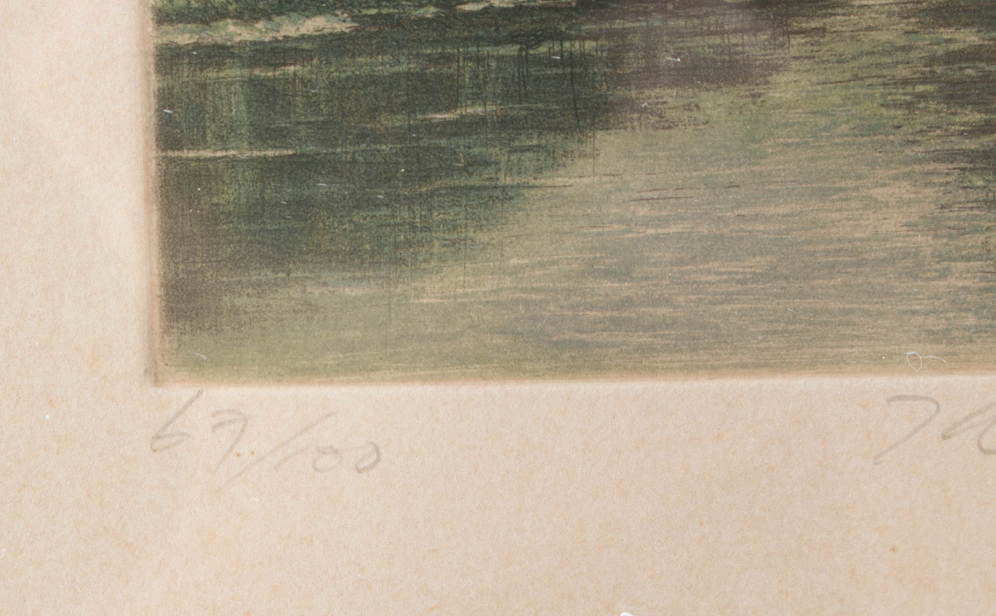 Joseph Bernard Limited Edition Hand-Colored Etching "The River"