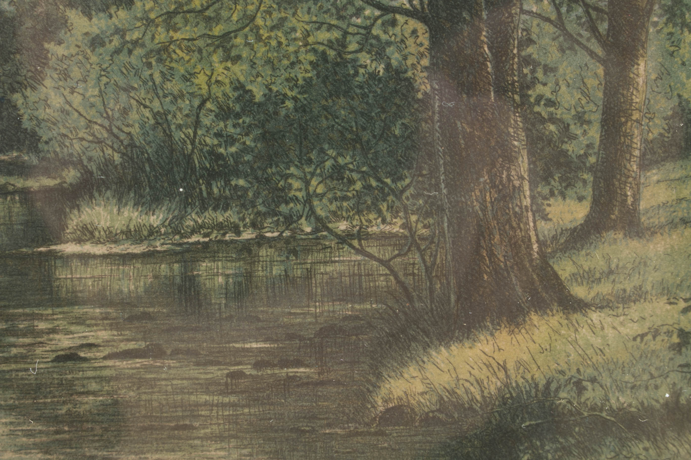 Joseph Bernard Limited Edition Hand-Colored Etching "The River"