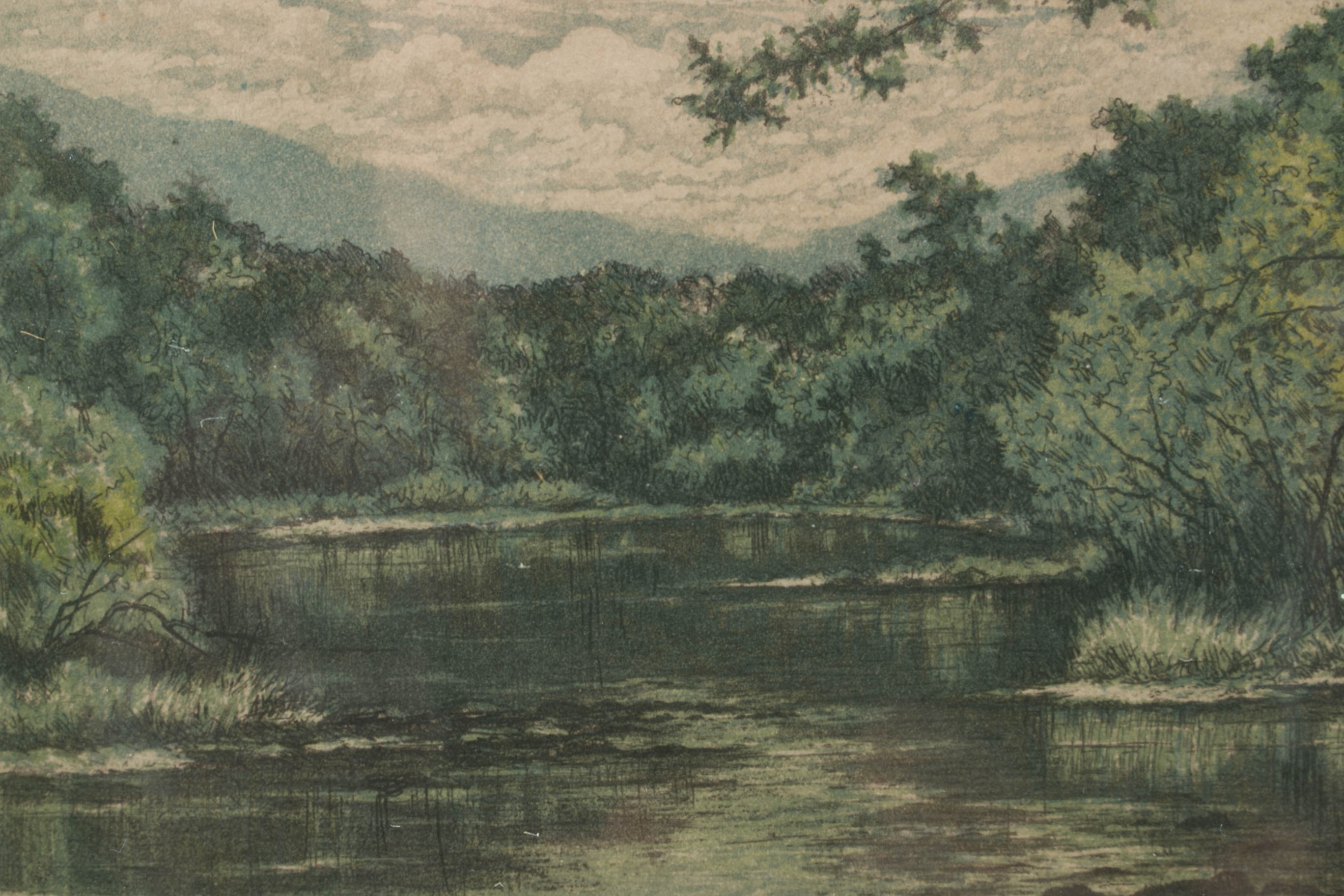 Joseph Bernard Limited Edition Hand-Colored Etching "The River"