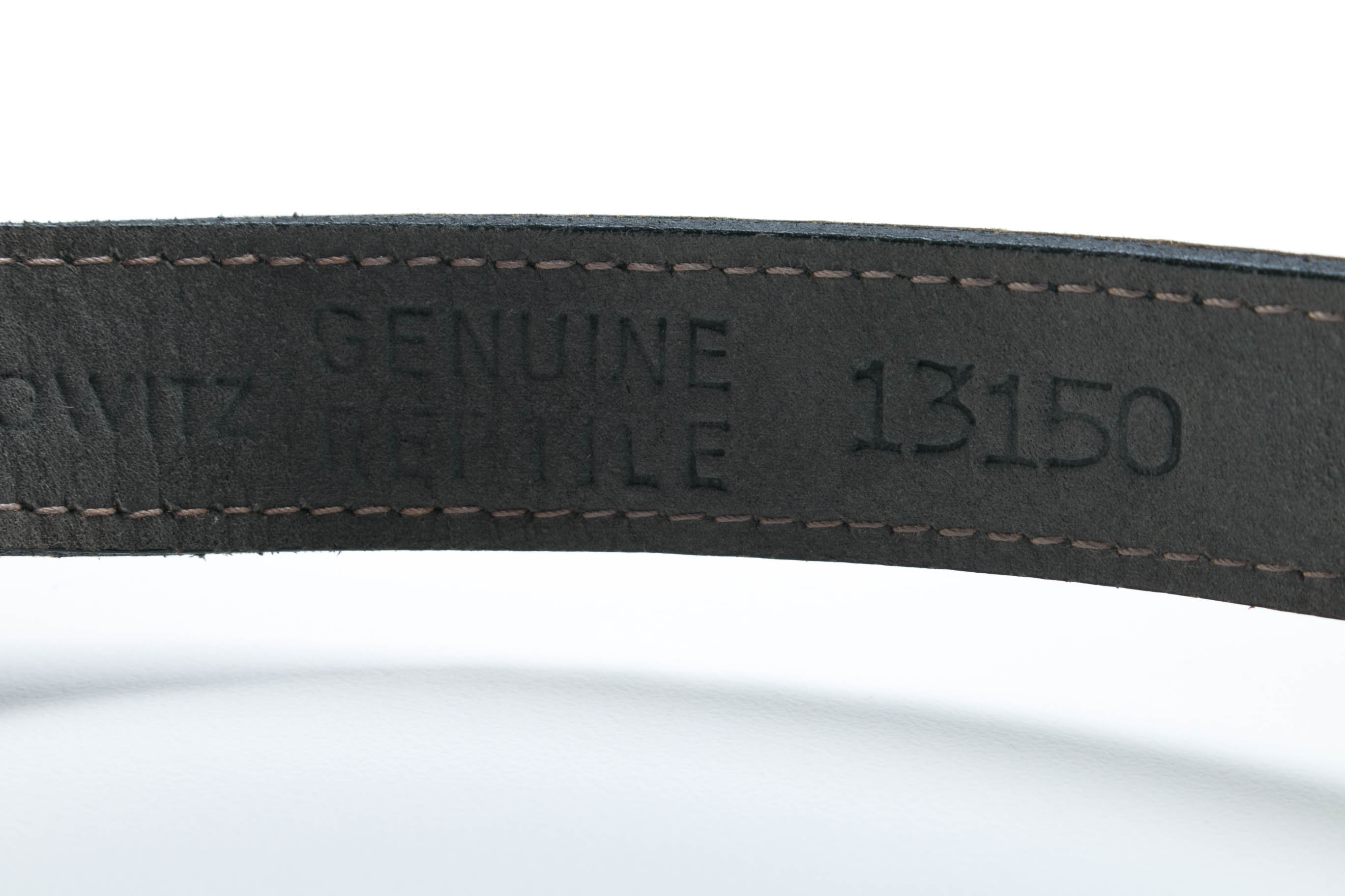 Morris Moskowitz Black Reptile Leather Belt