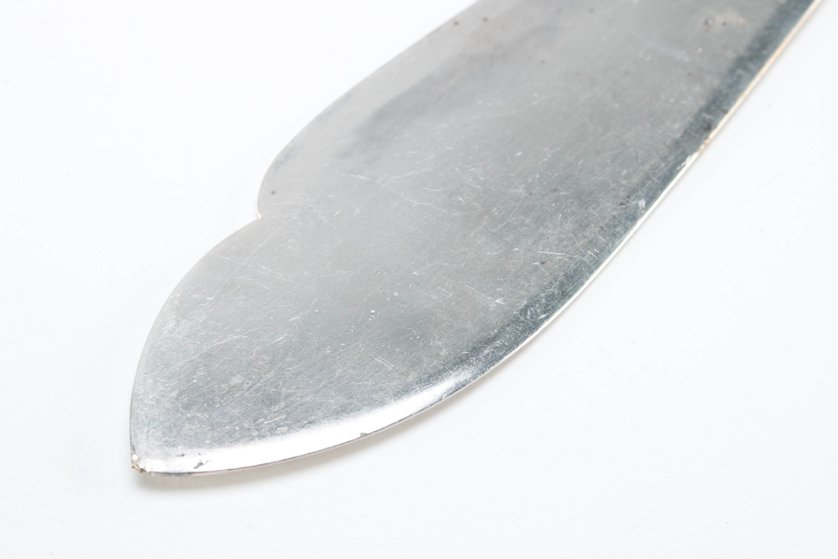 Saglier Frères Silver Plate Cake Server and Glass Dish with a Sterling Lid