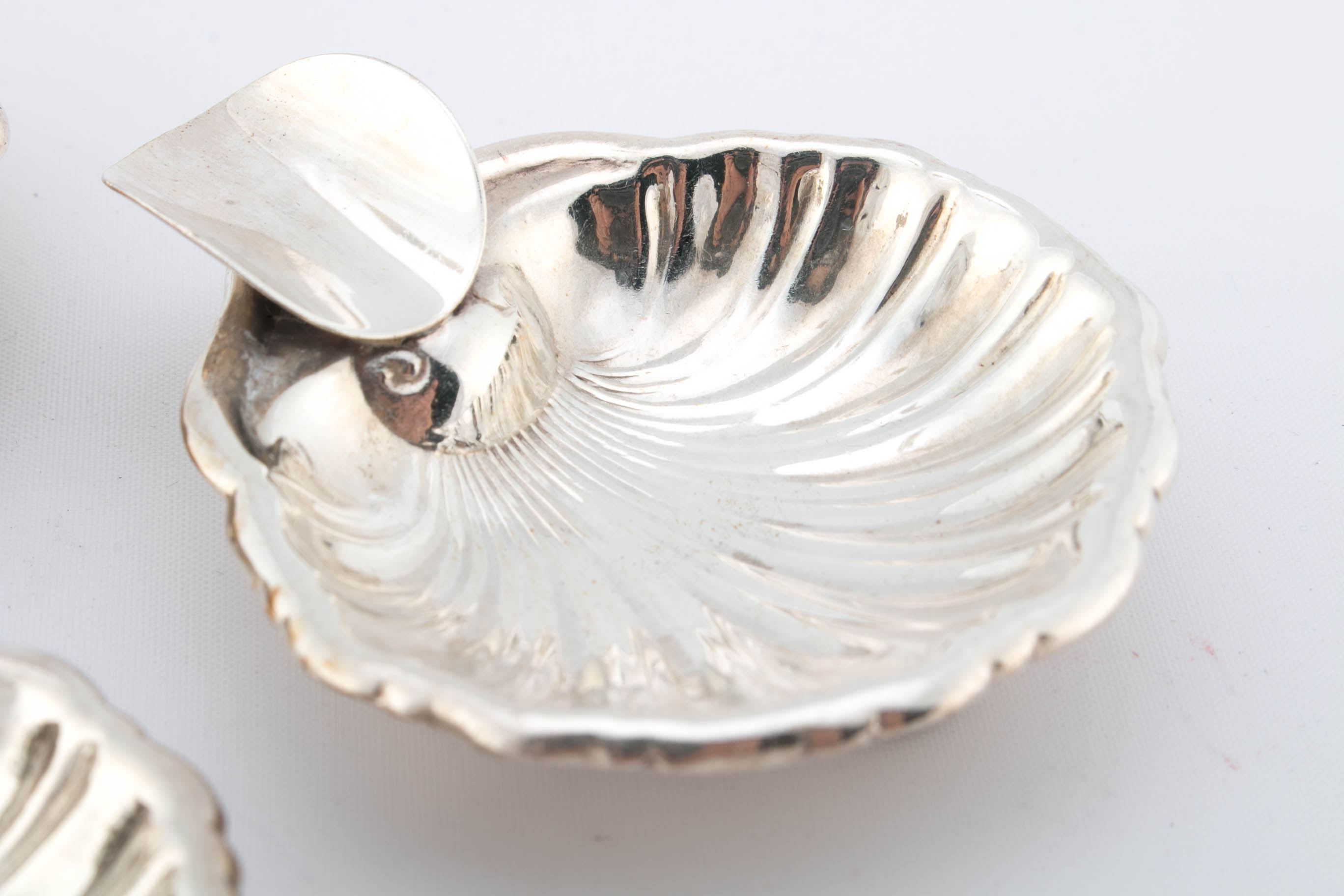 Empressa Plat-Mex Shell Sterling Silver Ash Receivers