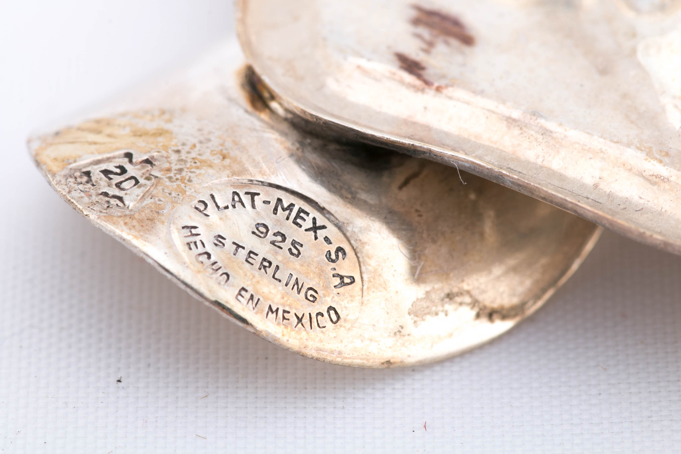 Empressa Plat-Mex Shell Sterling Silver Ash Receivers