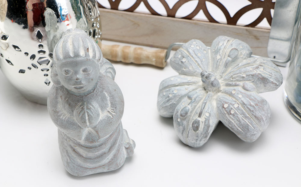 Assorted Home Decor Including Isabel Bloom Garden Sculptures