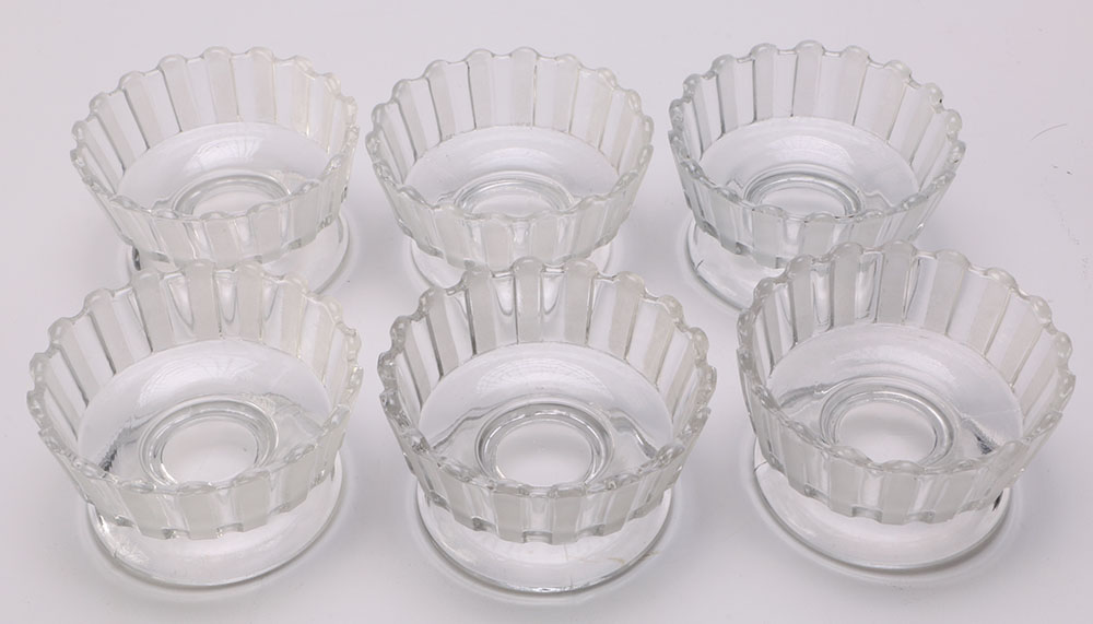 Collection of Vintage Ribbon Glass