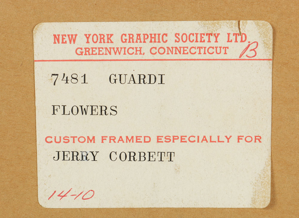 Floral Still Life Reproduction Giclée Print after Francesco Guardi's "Flowers"