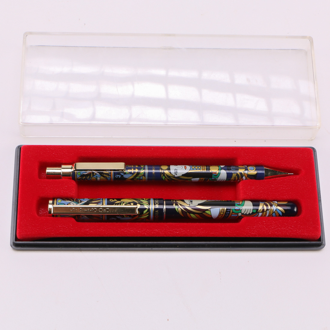 Egyptian Micro Ceramic Pen and Pencil Set with Presentation Case