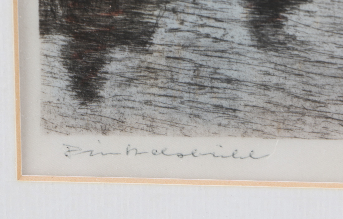 Ernst Geissdorfer "Rothenburg Over the Tauber" and Turand Gouache Cityscape