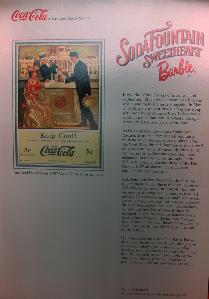 1996 "Soda Fountain Sweetheart" Barbie