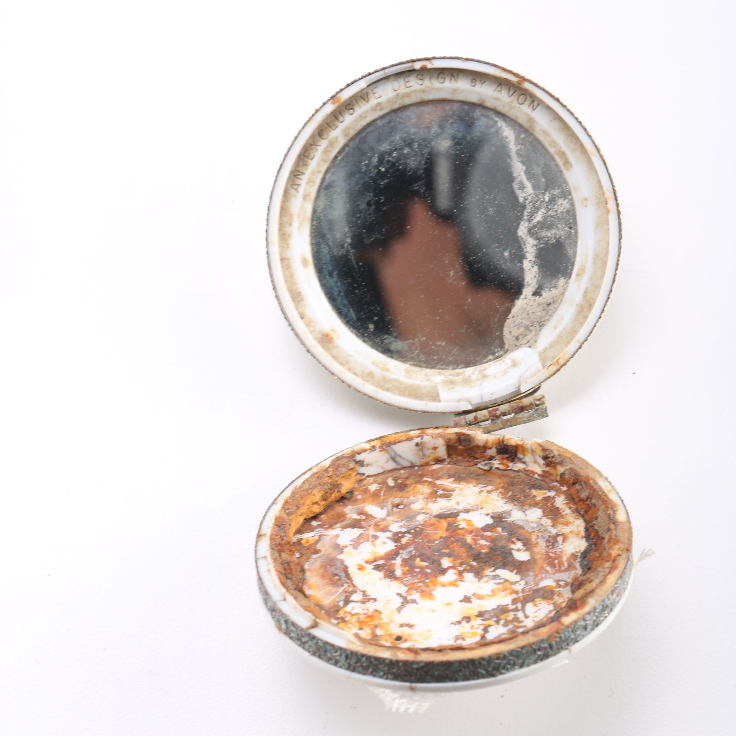 Decorative Shelf with Antiqued Apothecary Bottles, Cosmetic Containers, and More