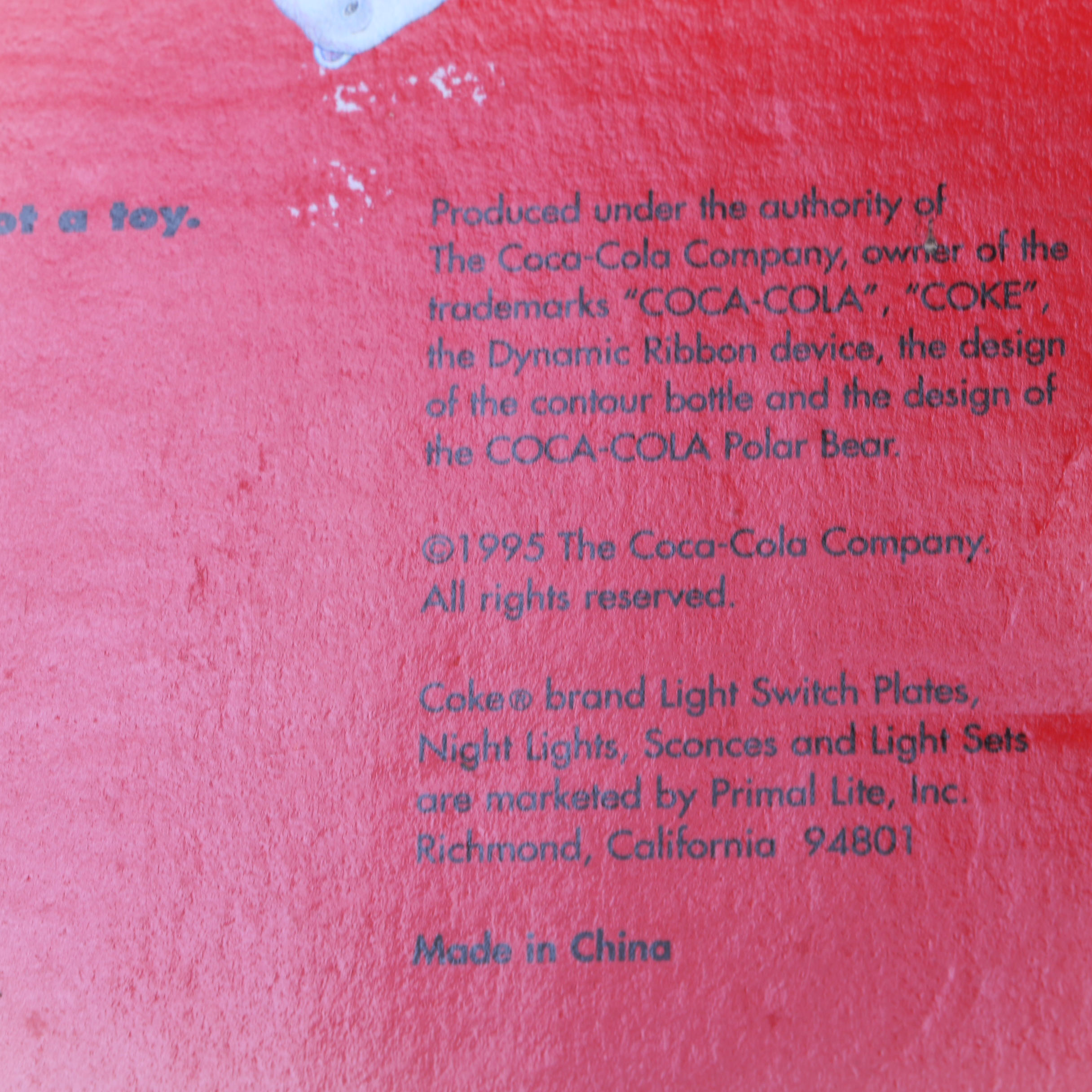 Coca Cola Polar Bear Decor