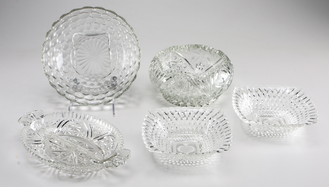 Generous Assortment of Cut and Pressed Glass
